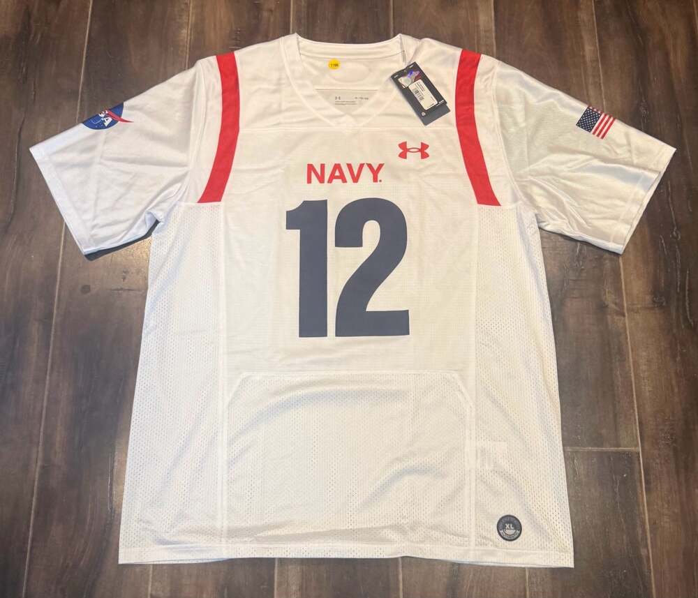 Under Armour Navy Midshipmen NASA Space Collection Football Jersey